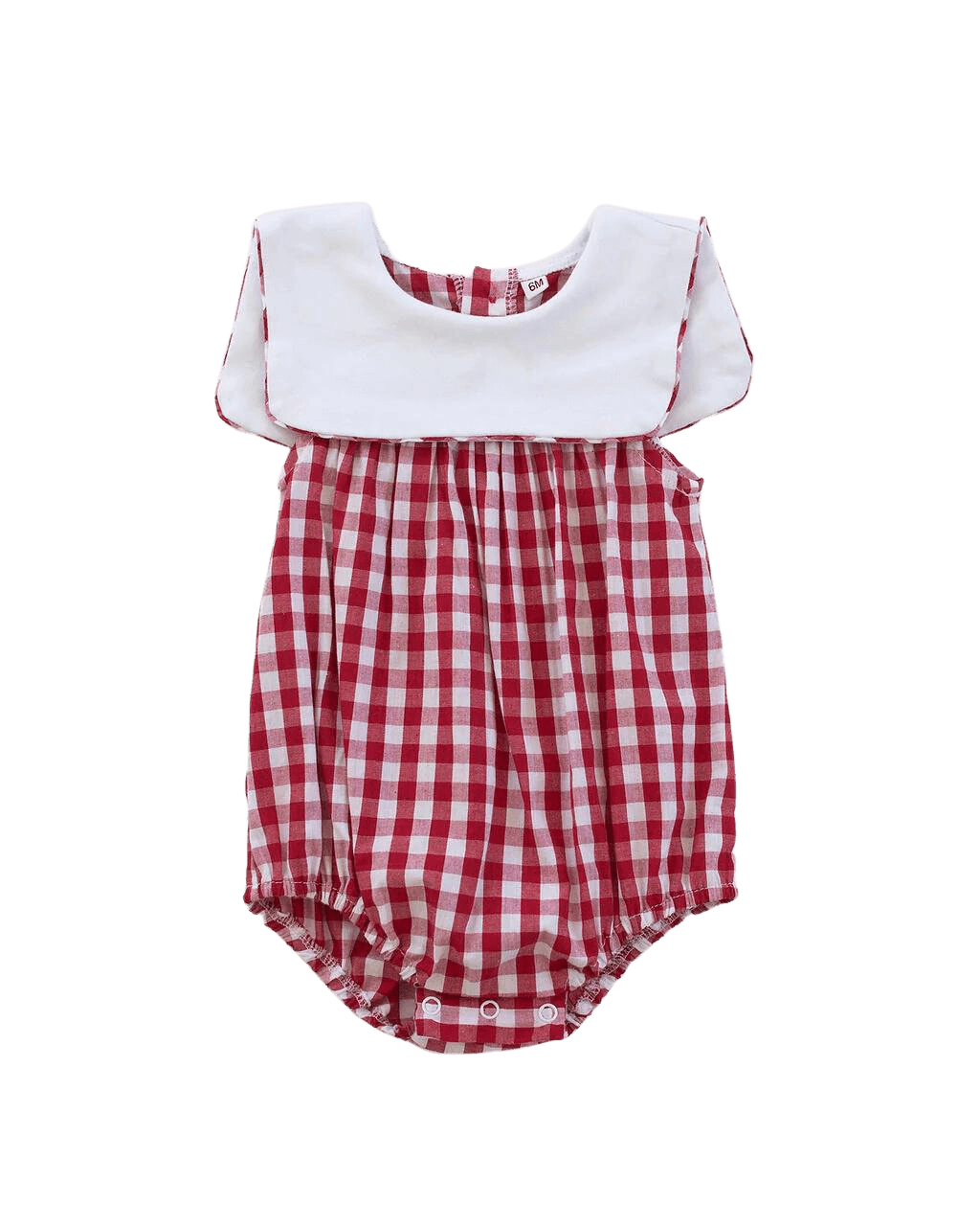 Nautical Gingham Romper - Kit James - Red