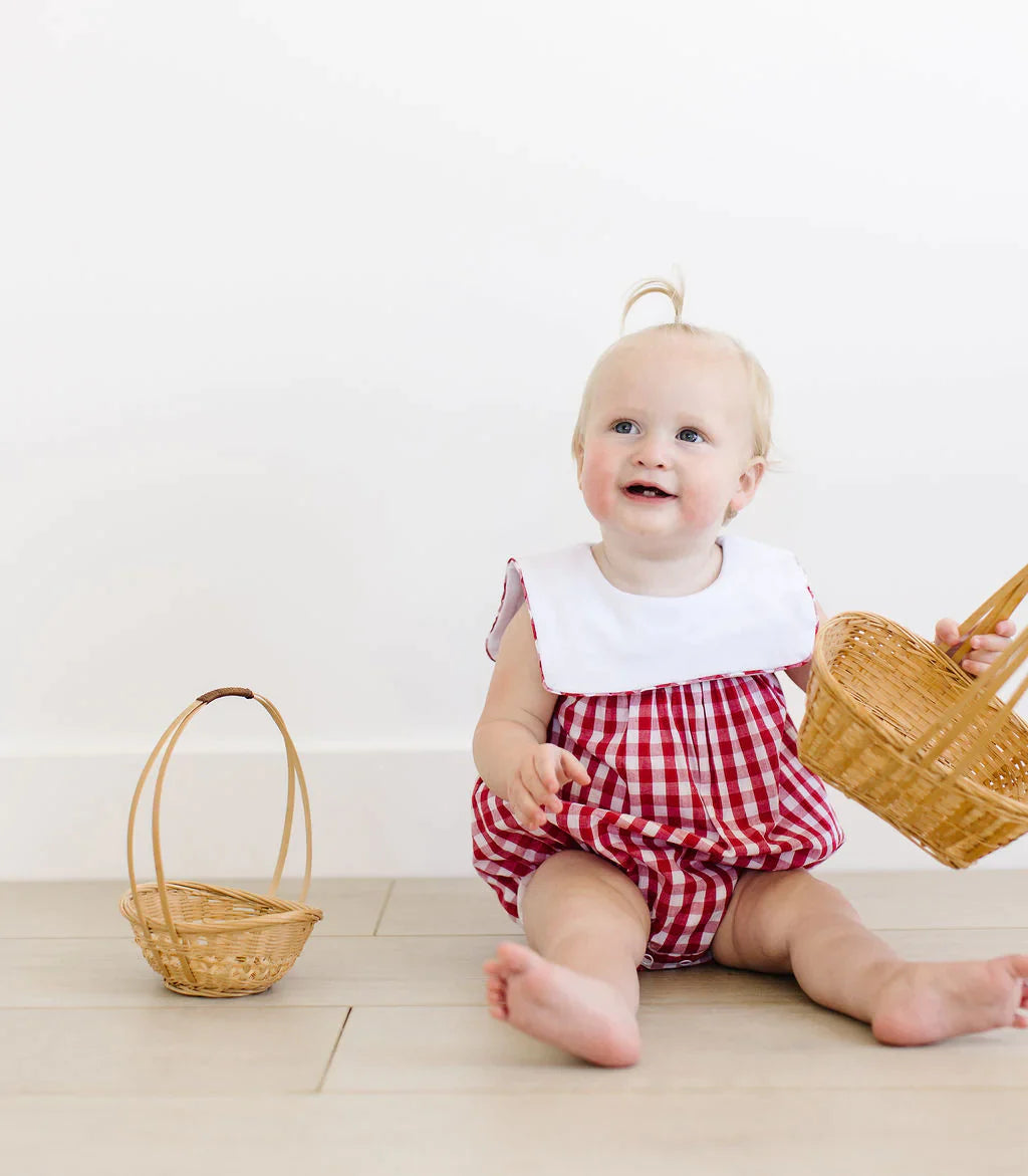 Nautical Gingham Romper - Kit James